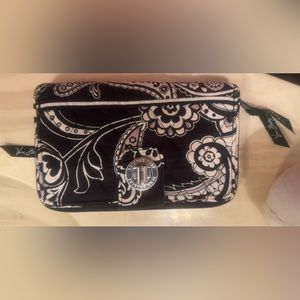 Authentic Vera Bradley wallet clutch lots  of compartments for credit cards & $